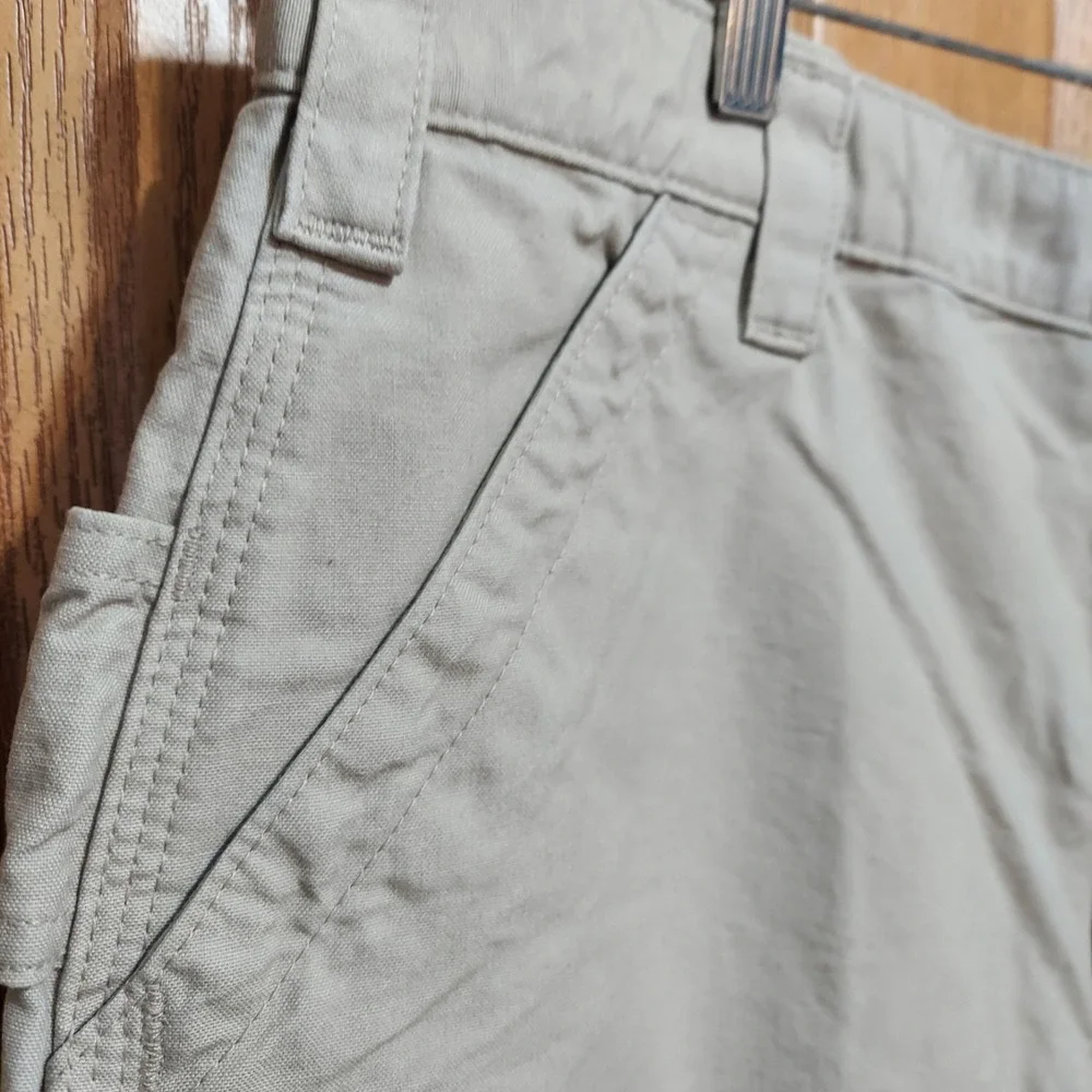 Carhartt B147 Beige‎ Carpenter Original Fit Canvas Work Shorts Mens 40 Utility